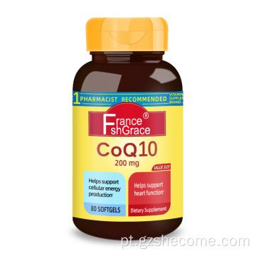 CoQ10 Suplemento alimentar para suporte cardíaco CoQ10 Softgels